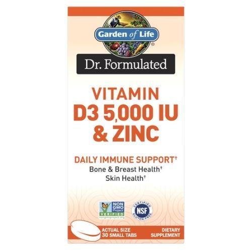 Dr. Formulated Vitamin D3 5000 IU & Zinc-30 ct
