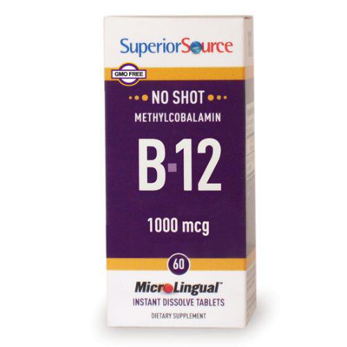 No Shot Methylcobalamin B12 1,000 mcg - 60 Tablets