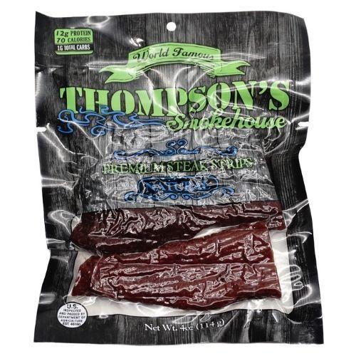 Thompson's Smokehouse Premium Steak Strips, Natural Flavor-4 oz