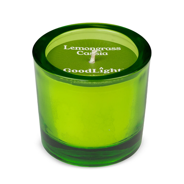Lemongrass Cassia Tinted Glass Candlea