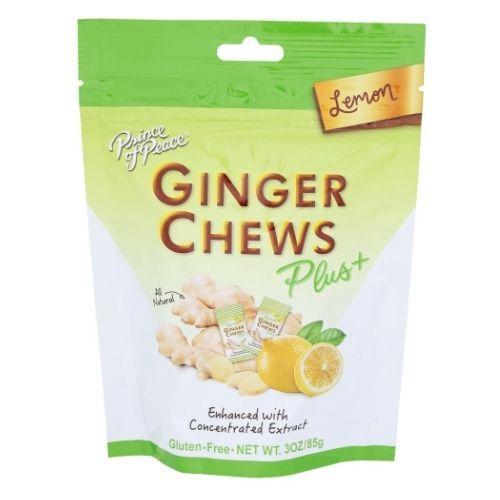 Ginger Chews Plus+ Lemon 3 oz