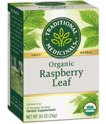 Traditional Medicinals, Raspberry Leaf Tea, 16 ct