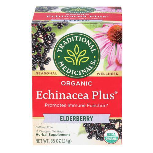 Traditional Medicinals, Echinacea Plus Elderberry Tea, 16 ct