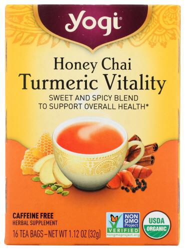 Yogi Tea, Honey Chai Turmeric Vitality, 16ct