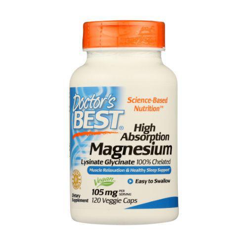 Doctor's Best High Absorption Magnesium - 120 VegCaps