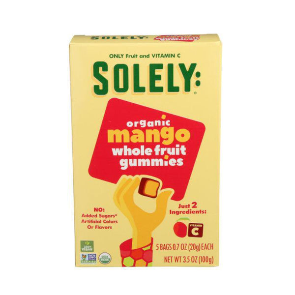 Solely Organic Mango Whole Fruit Gummies 5 ct
