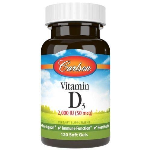 Vitamin D3 2000 IU (50 mcg) - 120 Soft Gels