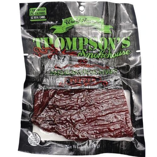 Thompson's Smokehouse Premium Steak Strips Pepper Flavor-4 oz