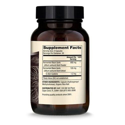 Fermented Black Garlic - 60 Capsules Fermented Black Garlic - 60 Capsules