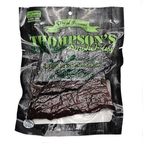 Thompson's Smokehouse Premium Steak Strips, Jalapeno Flavor-4 oz