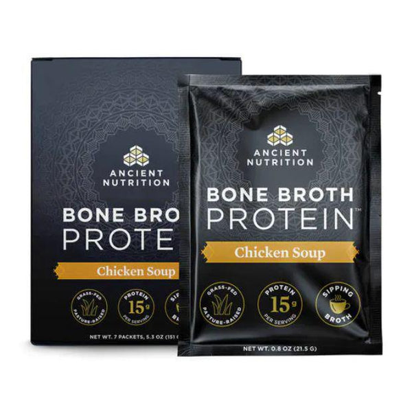 Bone Broth Protein Powder Chicken Soup Box of 7 packets 5.3 oz