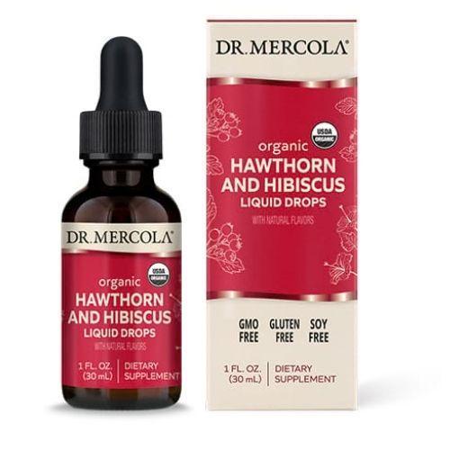 Hawthorn and Hibiscus Organic Liquid Drops - 1oz