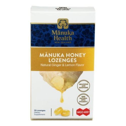 Manuka Health Manuka Honey Natural Ginger & Lemon 15 ct