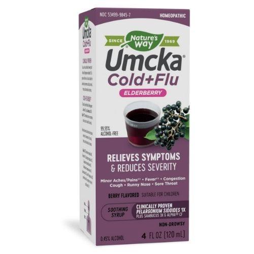 Umcka Cold + Flu Elderberry Syrup - 4 fl oz