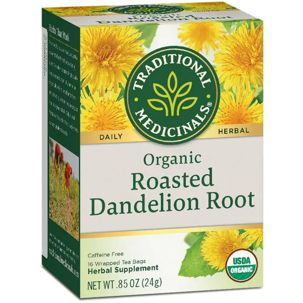 Traditional Medicinals, Roasted Dandelion Root Tea, 16 ct