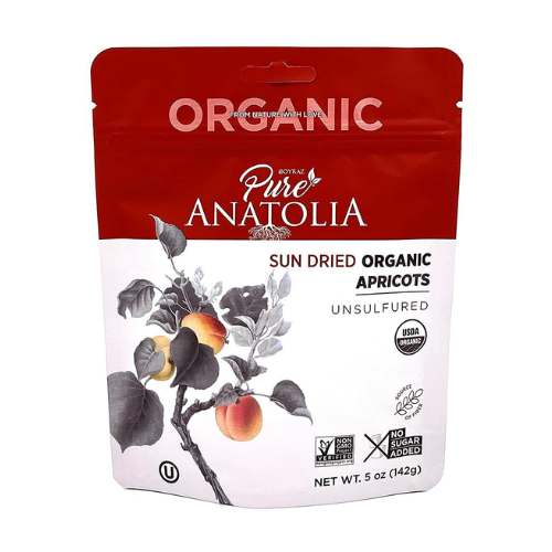 Pure Anatolia Organic Sun Dried Apricots Unsulfured 5 oz