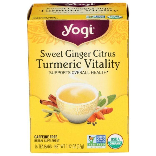 Yogi Tea, Turmeric Vitality Sweet Ginger Citrus, 16 ct