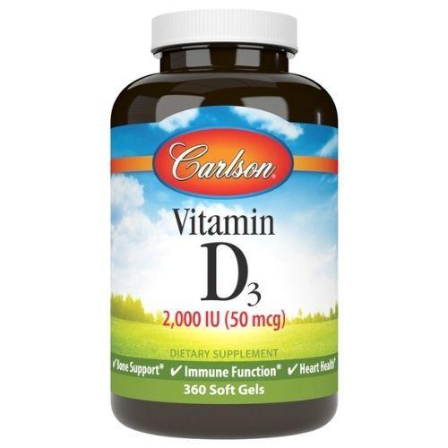 Vitamin D3 2000 IU (50 mcg) - 360 Soft Gels