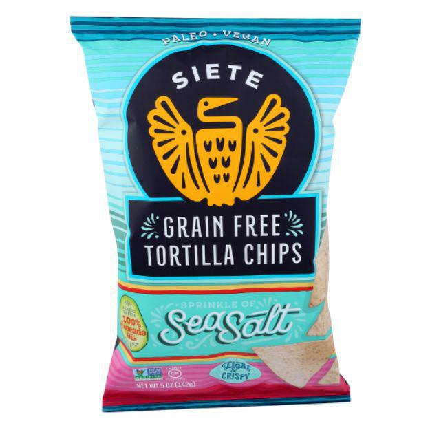 Siete Grain Free Tortilla Chips Sea Salt 5 oz