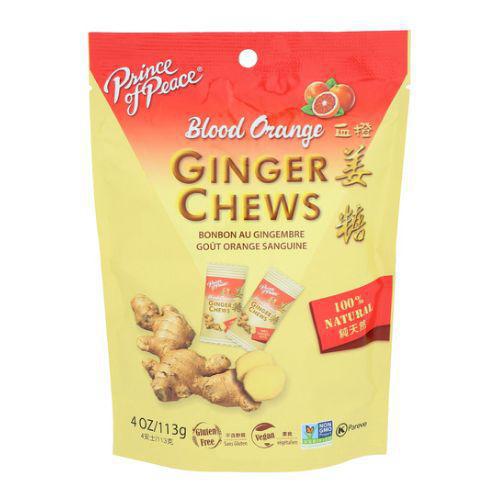 Prince of Peace Ginger, Chew Blood Orange, 4 oz