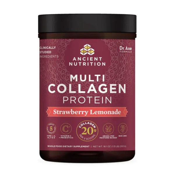 Multi Collagen Protein Powder Strawberry Lemonade - 18.1 oz