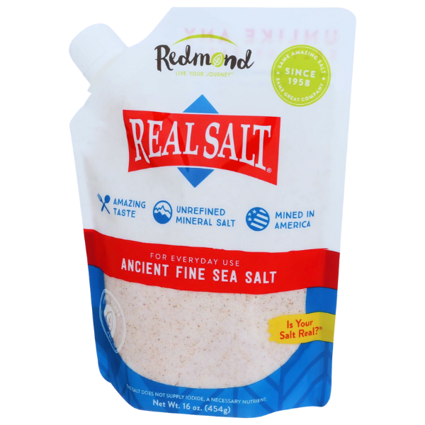 Real Salt Ancient Fine Sea Salt Refill Pouch 26 oz